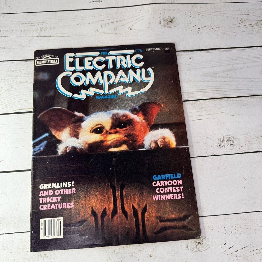 Electric Company Magazine Sept 1984 Gremlins Gizmo Spider-Man Star Wars